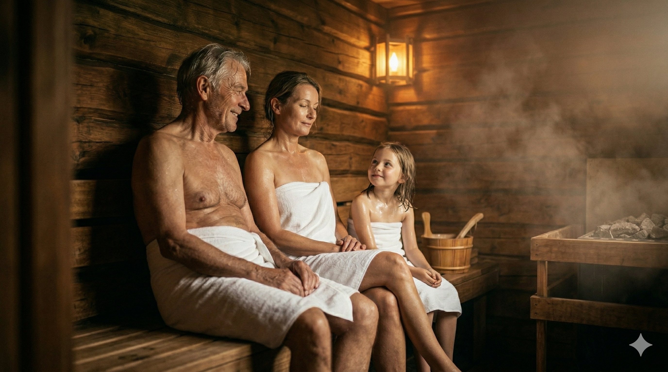 Sauna für Kinder und Herzkranke